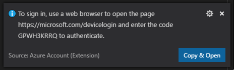 Notification about sign-in and authentication