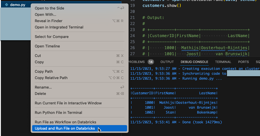 Upload and Run File on Databricks