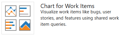 Web portal, Dashboards page, Widget catalog, Chart for work items widget