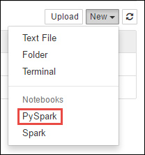 Create a new Apache Jupyter Notebook.