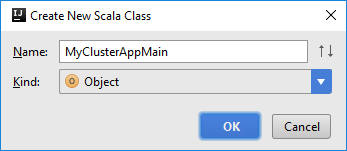 IntelliJ IDEA Create new Scala class.