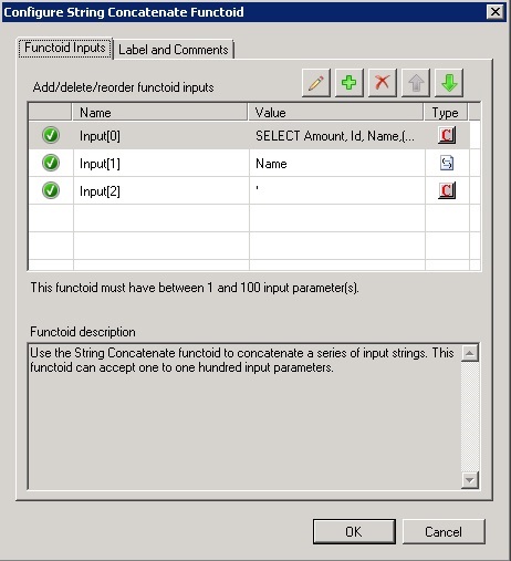 BTS_SF_StringConcatenate Configure String Concatenate functoid