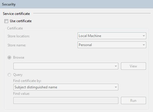 AppFabricConfiguration-Security App Fabric Security Configuration