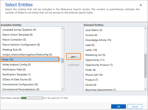 Add the Note entity Add the Note entity.