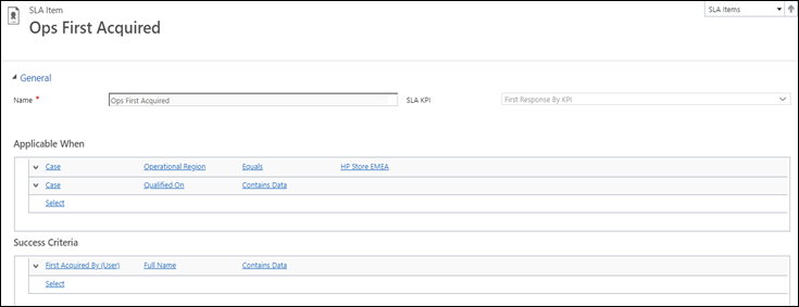 Screenshot of an 'applicable when' condition that has success criteria Screenshot of an 'applicable when' condition that has success criteria.