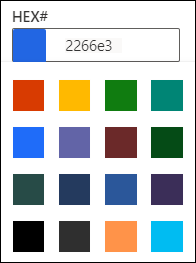 Theme color picker.