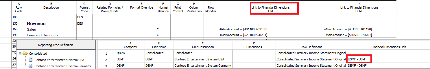 Link financial dimensions row definition used Link financial dimensions row definition used.