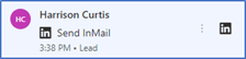 Send InMail activity step in a work list Send InMail activity step in a work list.