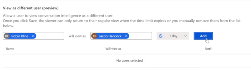 Select users and add time limit to view the information Select users and add time limit to view the information.
