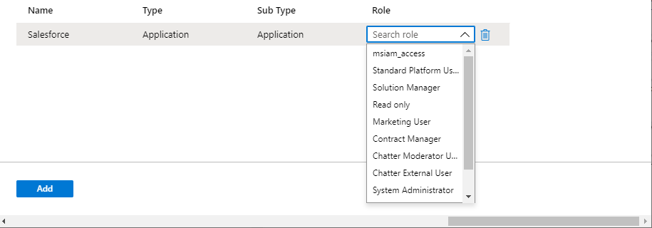 Access package - Add resource role for an application