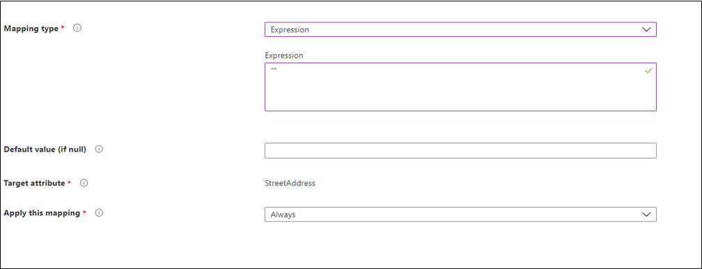 Screenshot that shows a NULL value.