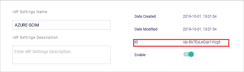 Meta Networks Connector IdP ID