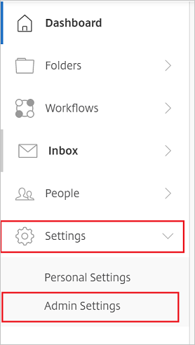 Administration Screenshot shows the Administration page.