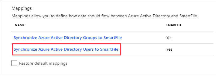 SmartFile User Mappings