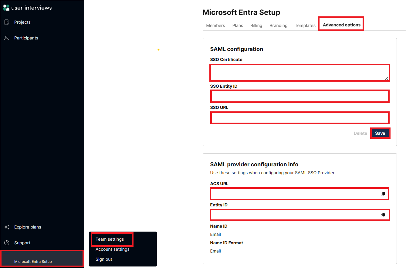 Screenshot shows the configuration.