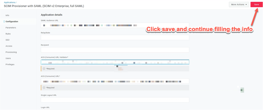 Config save