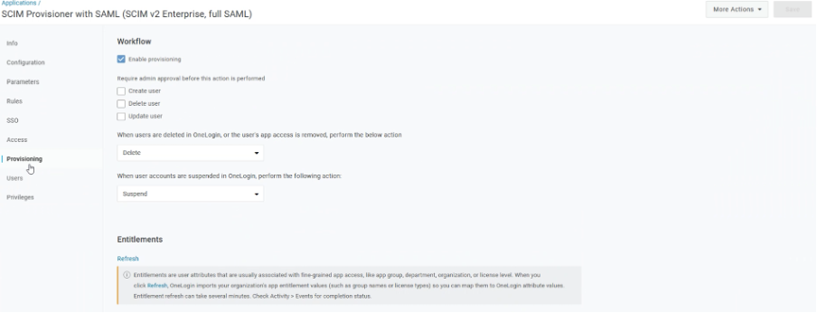 create delete or update user
