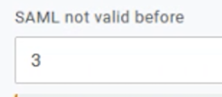 SAML not valid before
