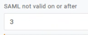 SAML not valid on or after
