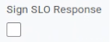 Sign SLO Response