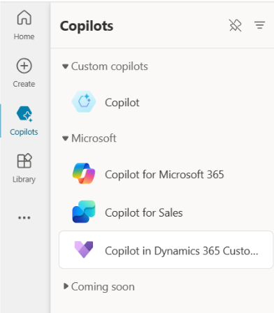 Select Copilot for Dynamics 365 Customer Service