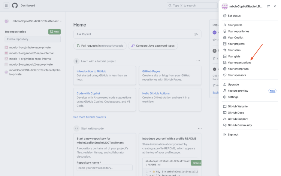 Set up the GitHub service for GitHub Cloud Pull Request Microsoft 365 ...