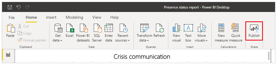 Power BI Publish Report.