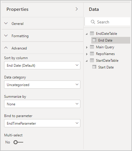 Screenshot that shows configuring more parameters.