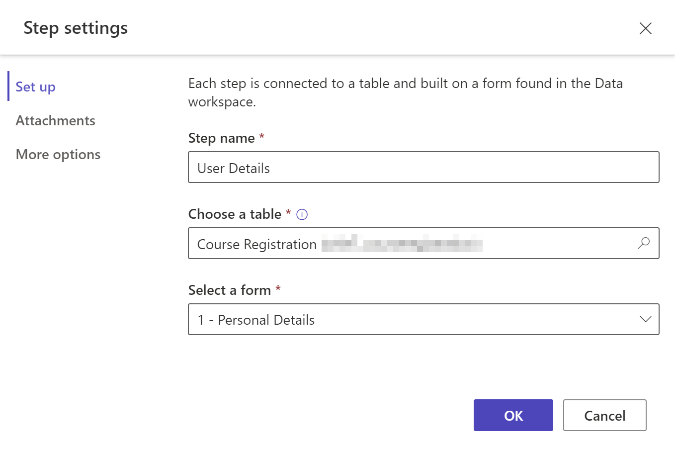 Add multistep form menu.