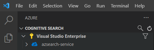 Subscriptions in VS Code VS Code Azure subscriptions
