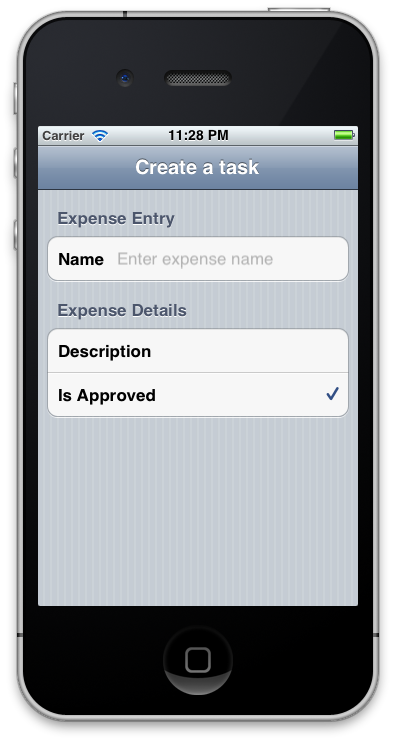 Now when we run the application, the title appears in the UINavigationControllers navigation bar