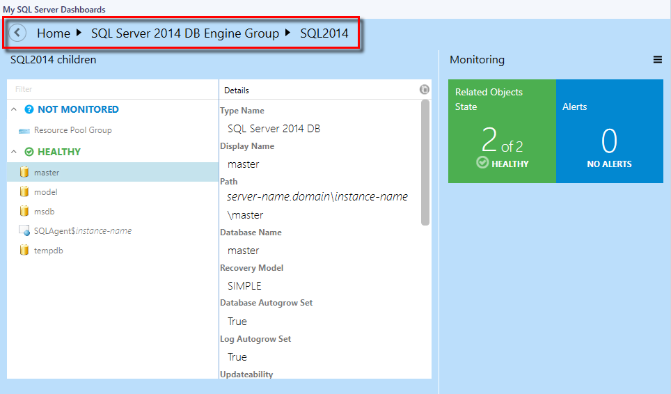 Screenshot showing the Use Navigation Pane.