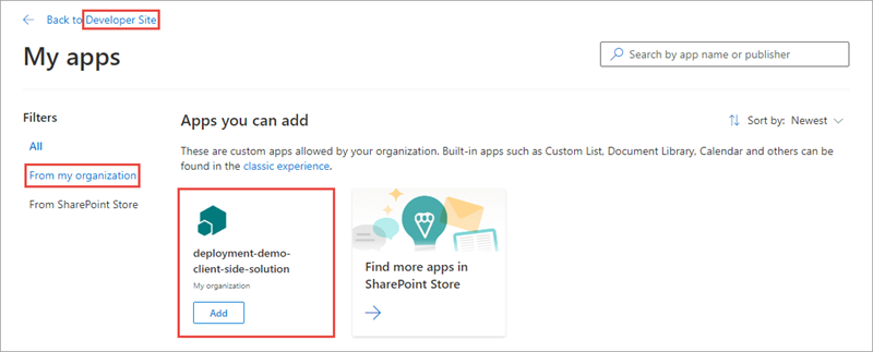 Screenshot creating a new app - select App from the New menu.