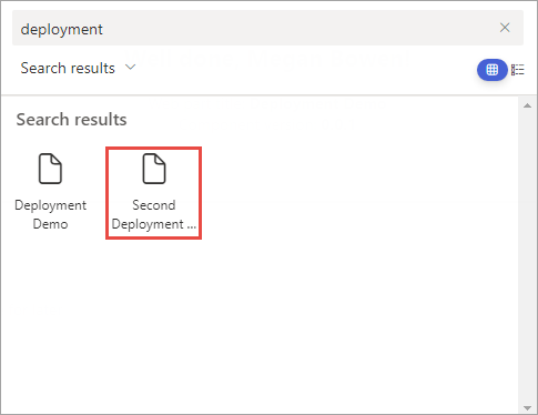 Screenshot of adding the web part to the page - selecting web part.