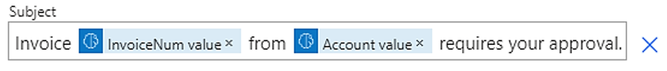 Screenshot of subject values.