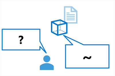 Diagram showing an ungrounded model returning an uncontextualized response based only on training data.