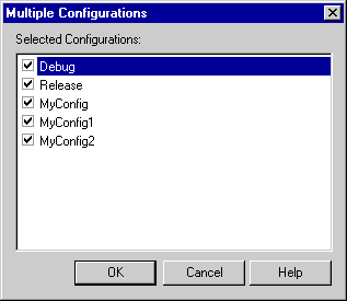 vsMultipleCfgs Multiple Configurations