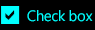 Disabled check box in the High Contrast theme Disabled check box in the High Contrast theme