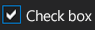 Hover state check box in the Dark theme Hover state check box in the Dark theme
