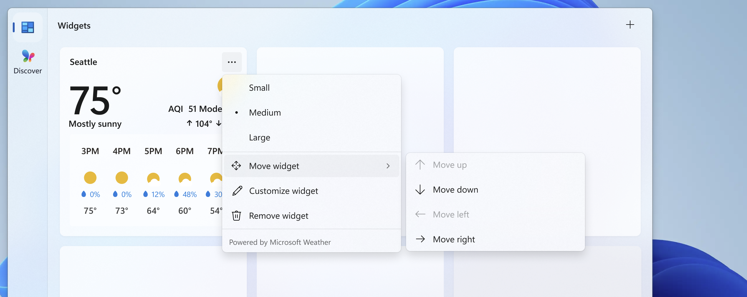 Context menu