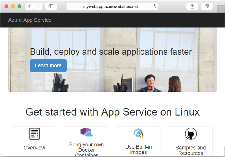Screenshot of the web app running in a browser.