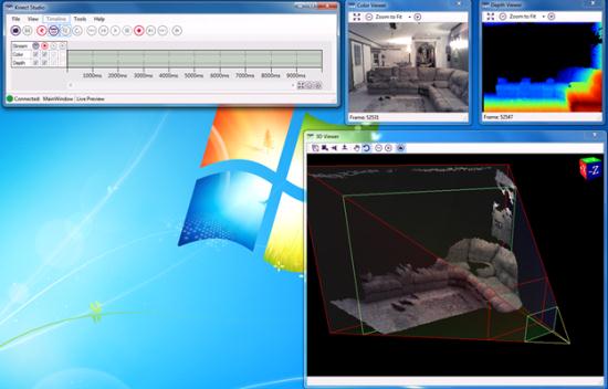 Kinect Studio windows