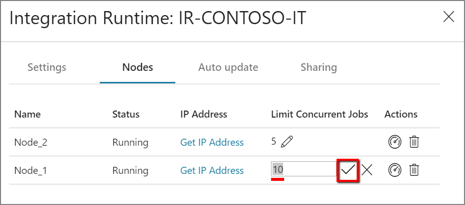 Increase the number of concurrent jobs that can run on a node