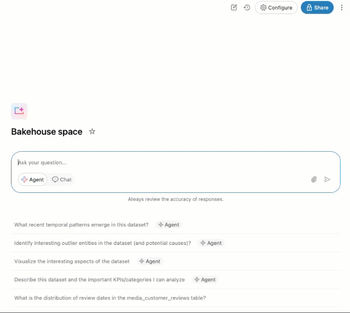 Gif with sample question, response, and auto-generated visualization