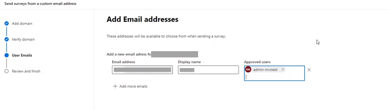Add email address information Add email address information.