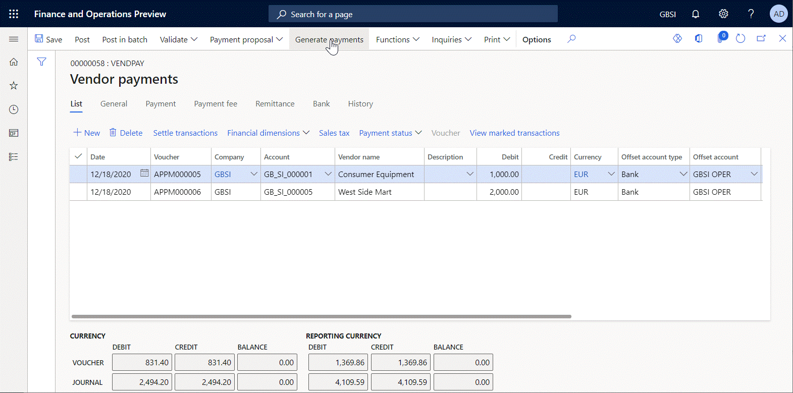 Screenshot of generated output in Word format with suppressed summary section.