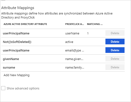 Proxyclick User Attributes