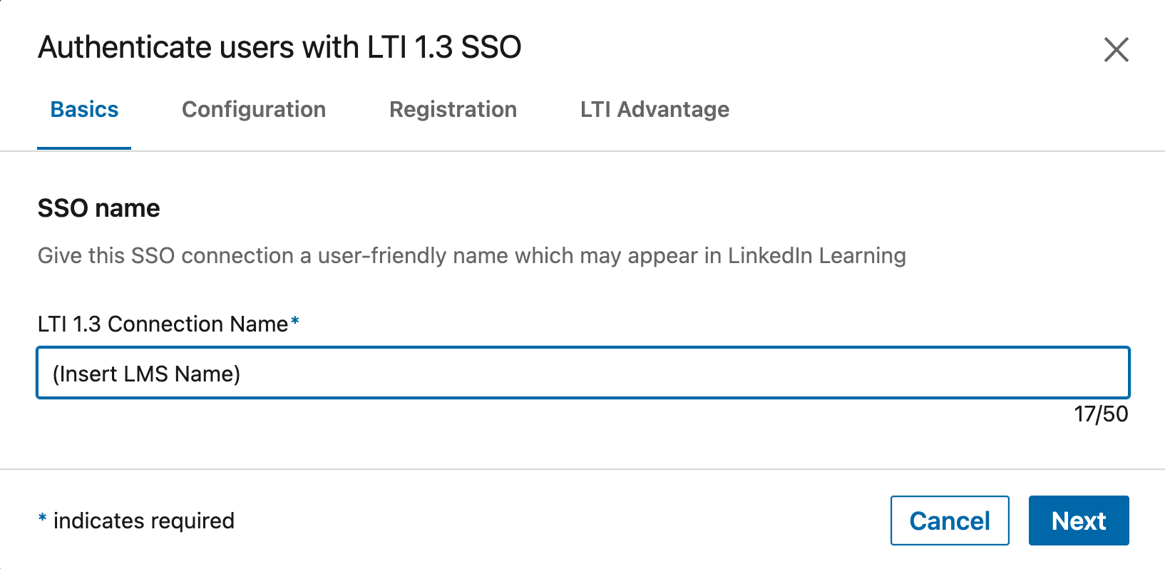Add LTI SSO Chooser