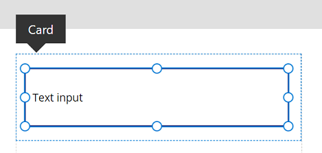 Text input control inside custom card.