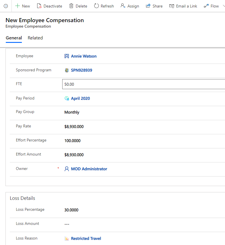 Employee Compensation.